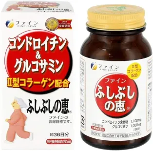 Fine Japan Хондроитин и глюкозамин, 36 дней