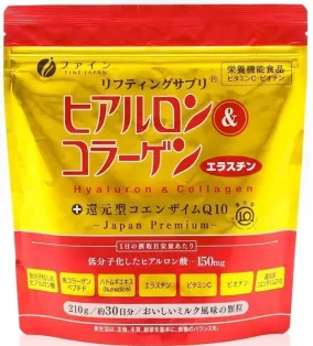 Fine Japan Коллаген Премиальный + гиалуроновая кислота + коэнзим Q10, 210 гр