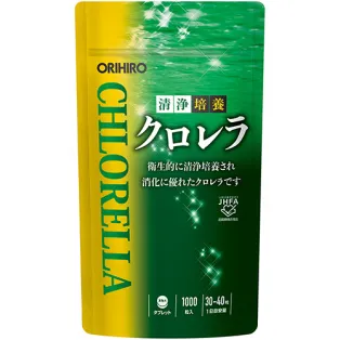 Orihiro Хлорелла, 1000 табл,  25 - 33 дня